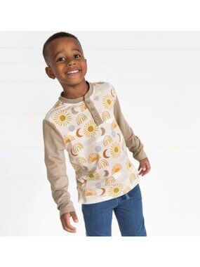 NWT Little Sleepies Desert Sunrise Long Sleeve Henley Tee Size 5T